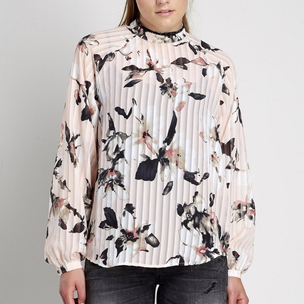 In Bloom Floral Embellished Blouse